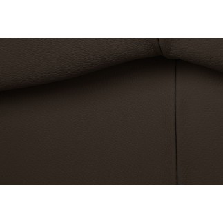 Canapé 3 places en 100% tout cuir italien vachette OSATIS, couleur cchocolat