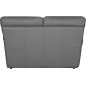 Canapé 2 places en 100% tout cuir italien vachette OSATIS, couleur gris foncé