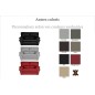 Canapé 2 places en 100% tout cuir italien vachette OSATIS, couleur personnalisée