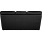 Canapé 3 places convertible en 100% tout cuir italien vachette OSIRIS, couleur noir