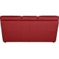 Canapé 3 places convertible en 100% tout cuir italien vachette OSIRIS, couleur rouge foncé