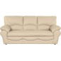 Canapé 3 places convertible en 100% tout cuir italien vachette OSIRIS, couleur beige