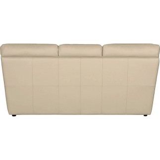Canapé 3 places convertible en 100% tout cuir italien vachette OSIRIS, couleur beige