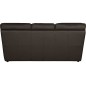Canapé 3 places convertible en 100% tout cuir italien vachette OSIRIS, couleur chocolat