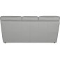 Canapé 3 places convertible en 100% tout cuir italien vachette OSIRIS, couleur gris clair