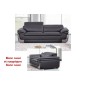 Solde de paiement de la commande: Ensemble canapé 3 places et fauteuil en cuir italien buffle italina, Couleur du canapé : Blanc
