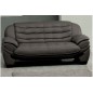 Canapé cuir 3 places BELLO en cuir Prestige luxe haut de gamme italien vachette Vénésetti, Noir