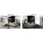 - Canapé d'angle convertible ARMEL en tissu luxe 5 places, beige, avec coffre, angle gauche (vu de face) - Canapé d'angle convertible ARMEL en tissu luxe 5 places, beige, avec coffre, angle gauche (vu de face)