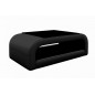 Table basse design JERSEY, noire, 130×70×41 cm
