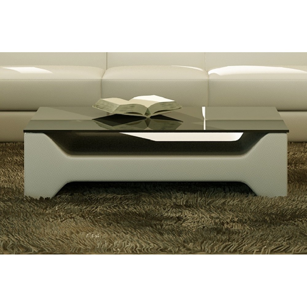 Table basse design COSY, écru, 120×70×42 cm