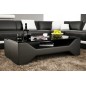 Table basse design COSY, noire, 120×70×42 cm