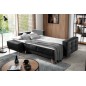 Canapé d'angle convertible ASSIA - en tissu de qualité 5 places, gris foncé, angle gauche (vu de face) Canapé d'angle convertible ASSIA - en tissu de qualité 5 places, gris foncé, angle gauche (vu de face)