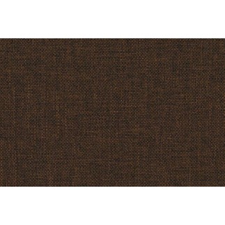 Canapé d'angle convertible ASSIA en tissu de qualité 5 places, marron foncé, angle droit (vu de face)