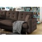 Canapé d'angle convertible ASSIA - en tissu de qualité 5 places, marron foncé, angle gauche (vu de face) Canapé d'angle convertible ASSIA - en tissu de qualité 5 places, marron foncé, angle gauche (vu de face)