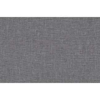 Canapé panoramique convertible - ASMA - en tissu de qualité 7 places, gris, méridienne à droite et angle à gauche (vu de face)