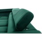Canapé d'angle convertible - ERWAN - en velours luxe 5 places, vert, angle droit (vu de face)