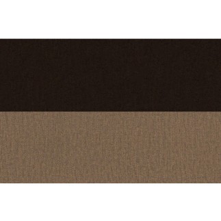 Canapé d'angle convertible - ERIKA - en tissu velours luxe 5 places, chocolat et marron, angle droit (vu de face)