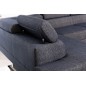 Canapé panoramique convertible - ESTEVE - en tissu prestige luxe gris, 7 places, partie sans accoudoir à gauche (vu de face)