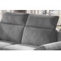 Canapé d'angle - convertible - FELIPE VELOURS - en tissu luxe gris clair et gris foncé, 5/6 places, angle gauche Canapé d'angle - convertible - FELIPE VELOURS - en tissu luxe gris clair et gris foncé, 5/6 places, angle gauche