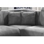 Canapé d'angle - convertible - FELIPE VELOURS - en tissu luxe gris clair et gris foncé, 5/6 places, angle gauche Canapé d'angle - convertible - FELIPE VELOURS - en tissu luxe gris clair et gris foncé, 5/6 places, angle gauche