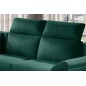 Canapé d'angle - convertible - FELIPE VELOURS - en tissu luxe vert, 5/6 places, angle gauche Canapé d'angle - convertible - FELIPE VELOURS - en tissu luxe vert, 5/6 places, angle gauche