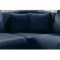 Canapé d'angle - convertible - FELIPE VELOURS - en tissu luxe bleu, 5/6 places, angle gauche Canapé d'angle - convertible - FELIPE VELOURS - en tissu luxe bleu, 5/6 places, angle gauche