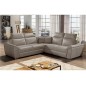 Canapé d'angle - convertible - FELIPE VELOURS - en tissu luxe beige, 5/6 places, angle gauche Canapé d'angle - convertible - FELIPE VELOURS - en tissu luxe beige, 5/6 places, angle gauche