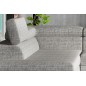Canapé d'angle convertible - KARL - en tissu luxe - 5 places, gris, angle gauche (vu de face) Canapé d'angle convertible - KARL - en tissu luxe - 5 places, gris, angle gauche (vu de face)