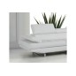 Canapé d'angle en cuir italien 6 places BIRKIN, blanc, angle droit Canapé d'angle en cuir italien 6 places BIRKIN, blanc, angle droit