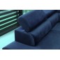 Canapé d'angle convertible - KARL VELOURS - en tissu prestige bleu - 5 places, angle gauche (vu de face) Canapé d'angle convertible - KARL VELOURS - en tissu prestige bleu - 5 places, angle gauche (vu de face)