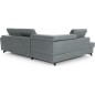 Canapé d'angle convertible - KARL VELOURS - en tissu prestige - 5 places, gris clair, angle gauche (vu de face) Canapé d'angle convertible - KARL VELOURS - en tissu prestige - 5 places, gris clair, angle gauche (vu de face)
