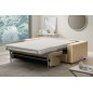 Canapé 3 places convertible en cuir italien de luxe CORAIL, Beige