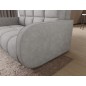 Canapé 2 places convertible tissu doux, gris, coffre, DEVON Canapé 2 places convertible tissu doux, gris, coffre, DEVON