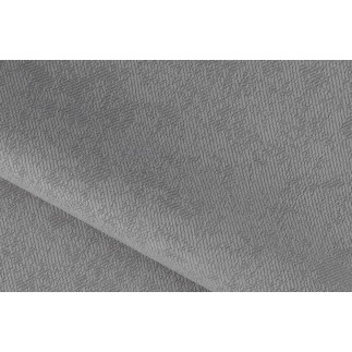 Canapé d'angle convertible - LARSON - en tissu Luxe - 5 places, gris , angle gauche (vu de face)