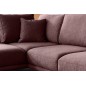 Canapé d'angle convertible - LARSON - en tissu Luxe - 5 places, bordeaux, angle gauche (vu de face) Canapé d'angle convertible - LARSON - en tissu Luxe - 5 places, bordeaux, angle gauche (vu de face)