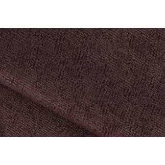 Canapé d'angle convertible - LARSON - en tissu Luxe - 5 places, bordeaux, angle gauche (vu de face)