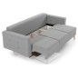 Canapé 3 places convertible - en tissu de qualité vert, ASVENA VELOURS