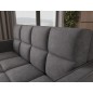 Canapé 2 places convertible tissu doux, gris foncé, coffre, DEVON Canapé 2 places convertible tissu doux, gris foncé, coffre, DEVON