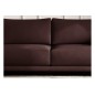 Canapé 3/4 places convertible et espace de rangement, marron, en velours de qualité, DANY