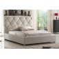 Lit en cuir italien de luxe ENJOY, blanc, 180x200