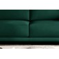 Canapé 3/4 places convertible et espace de rangement - vert - en velours de qualité, DANY