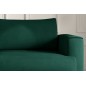 Canapé 3/4 places convertible et espace de rangement - vert - en velours de qualité, DANY