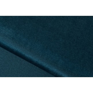 Canapé 3/4 places convertible et espace de rangement - bleu - en velours de qualité, DANY