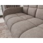 Canapé 2 places convertible tissu doux beige, coffre, DEVON Canapé 2 places convertible tissu doux beige, coffre, DEVON