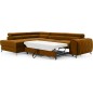 Canapé d'angle convertible - LARRY VELOURS Luxe, bronze, 5 places, angle gauche (vu de face)