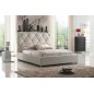 Lit en cuir italien de luxe ENJOY, blanc, 160x200
