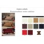 Canapé 3 places en cuir italien VIERI, couleur personnalisée