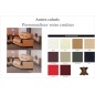 Canapé 2 places en cuir italien VIERI, couleur personnalisée