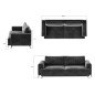 Canapé 3/4 places convertible et espace de rangement - vert - en tissu de qualité luxe, ELSA
