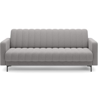 Canapé 3 places convertible tissu gris
